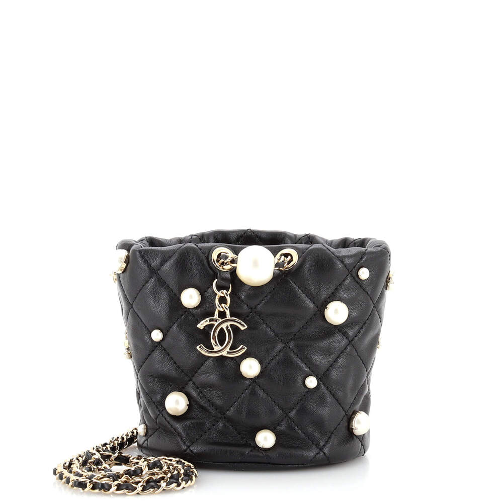 Chanel Drawstring Round Bucket Bag #149744C23B - Picture 2 of 9